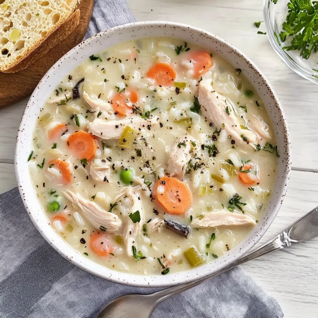 Creamy Chicken and Rice Soup