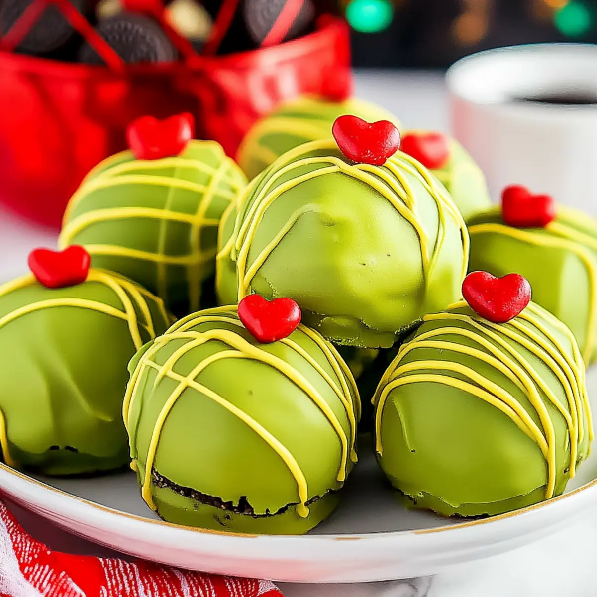 Grinch Oreo Truffles