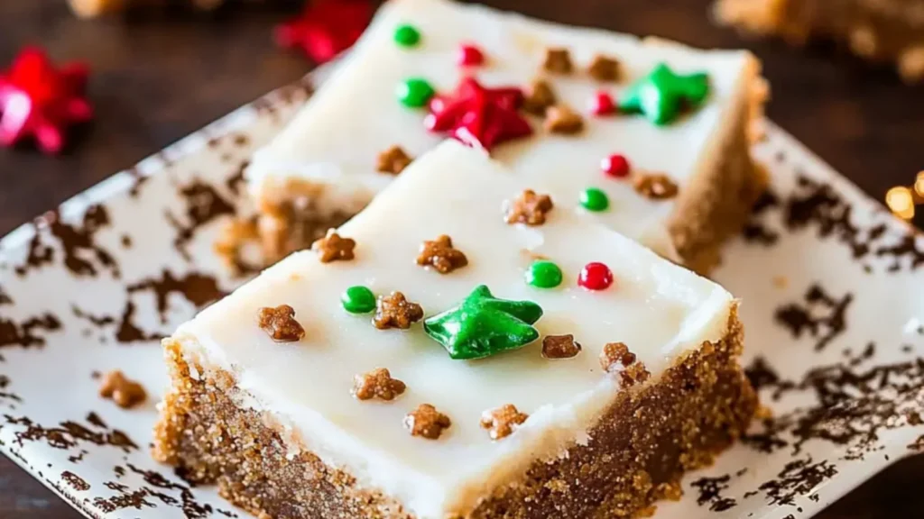 Frosted Gingerbread Bars