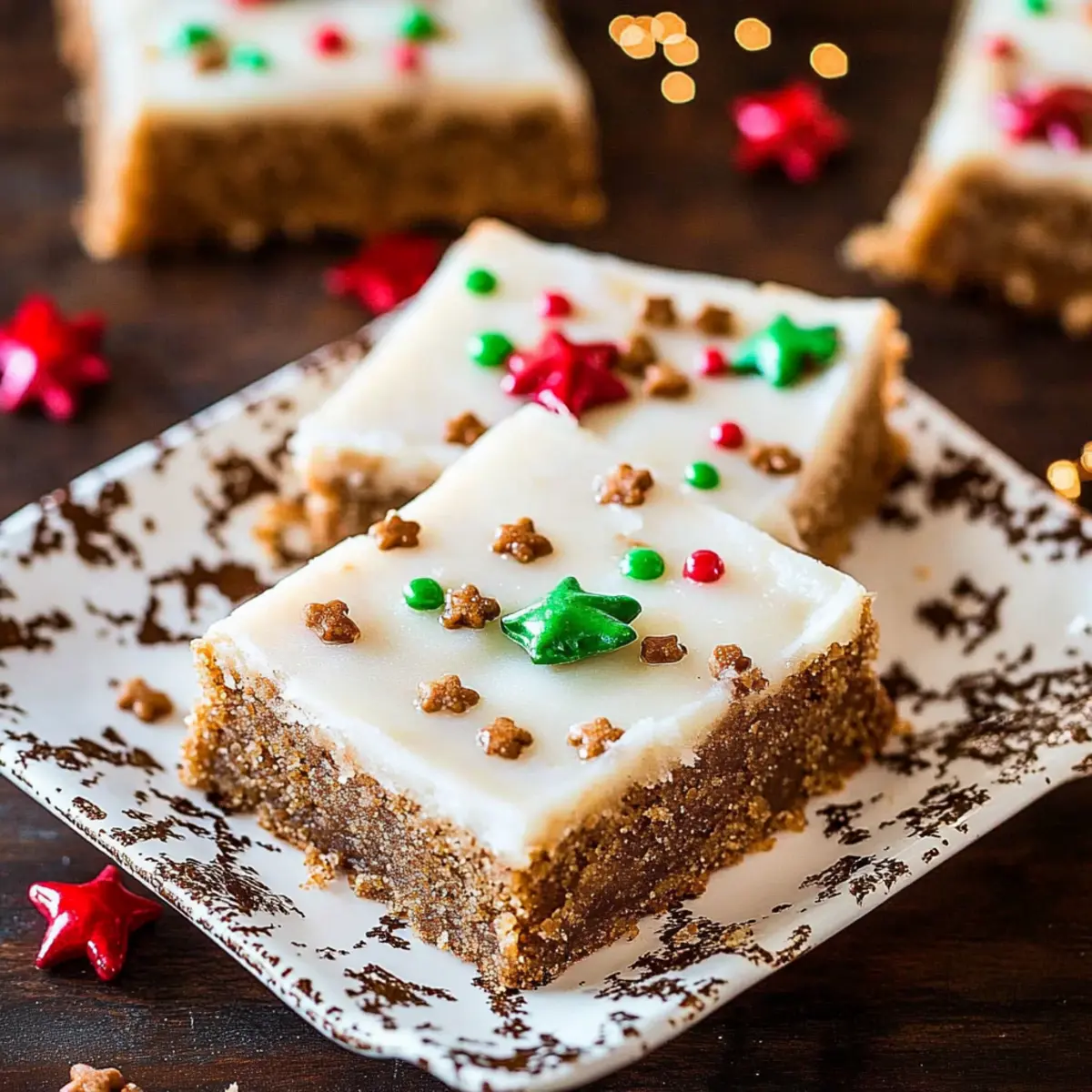 Frosted Gingerbread Bars