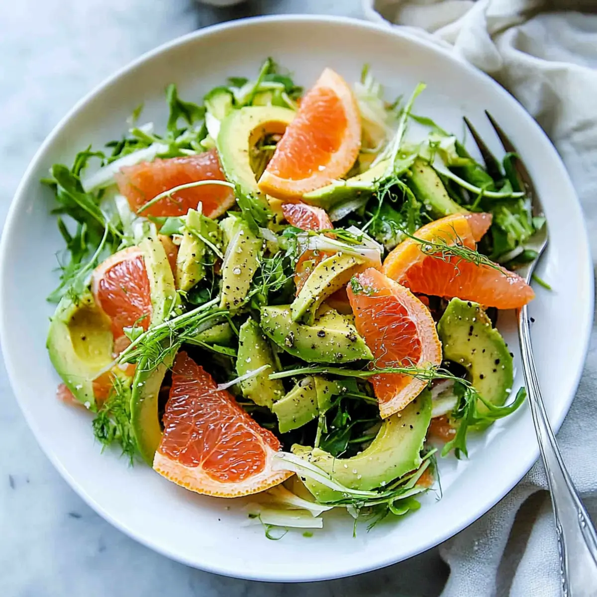 Avocado Grapefruit and Fennel Salad
