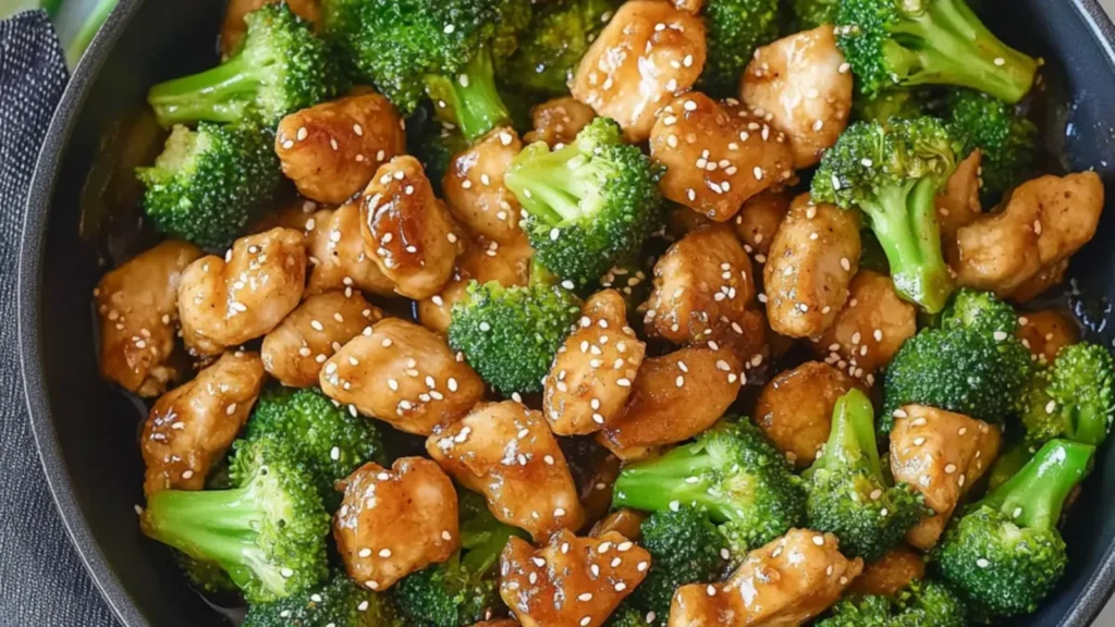 Honey Sesame Chicken and Broccoli