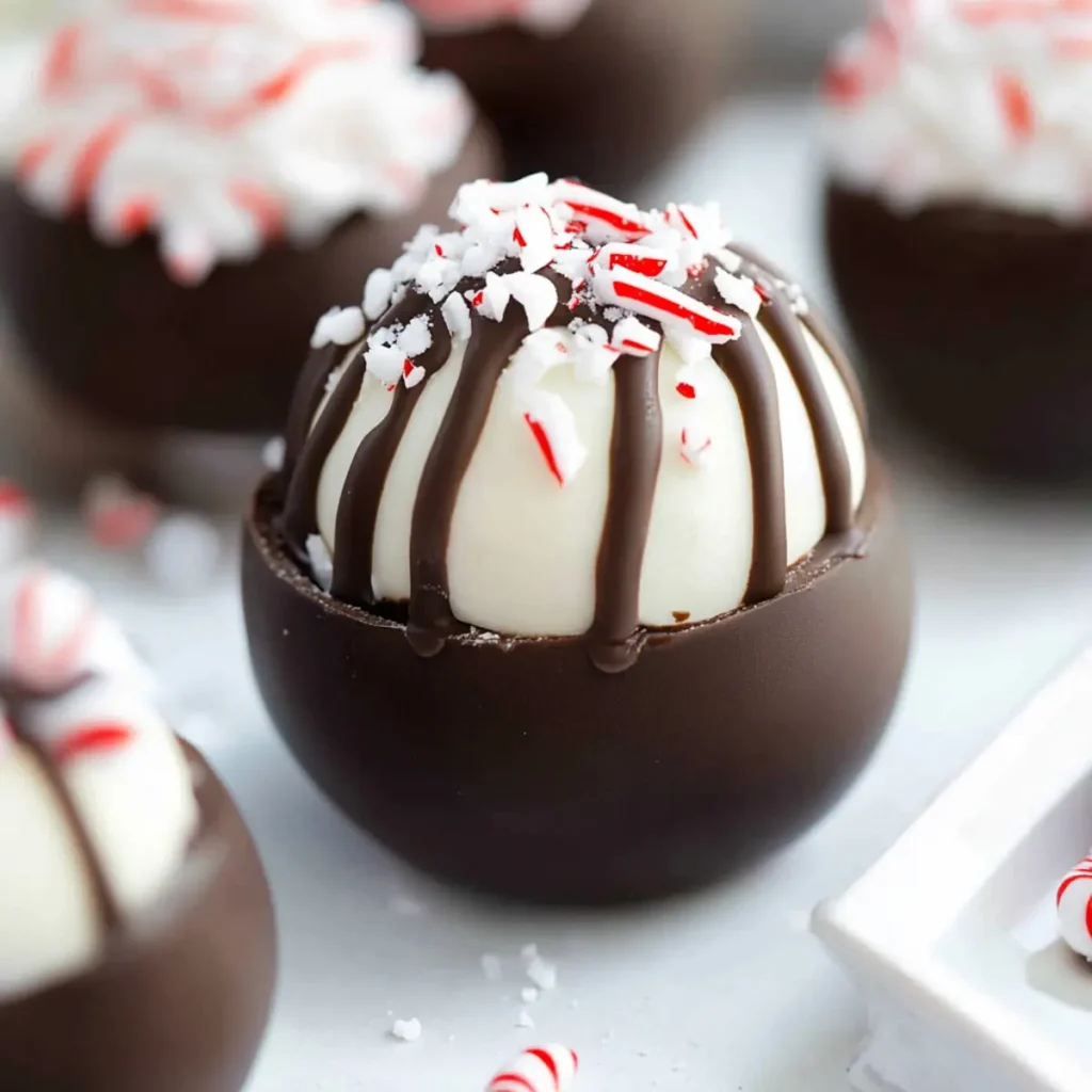 Peppermint Hot Cocoa Bomb Cups