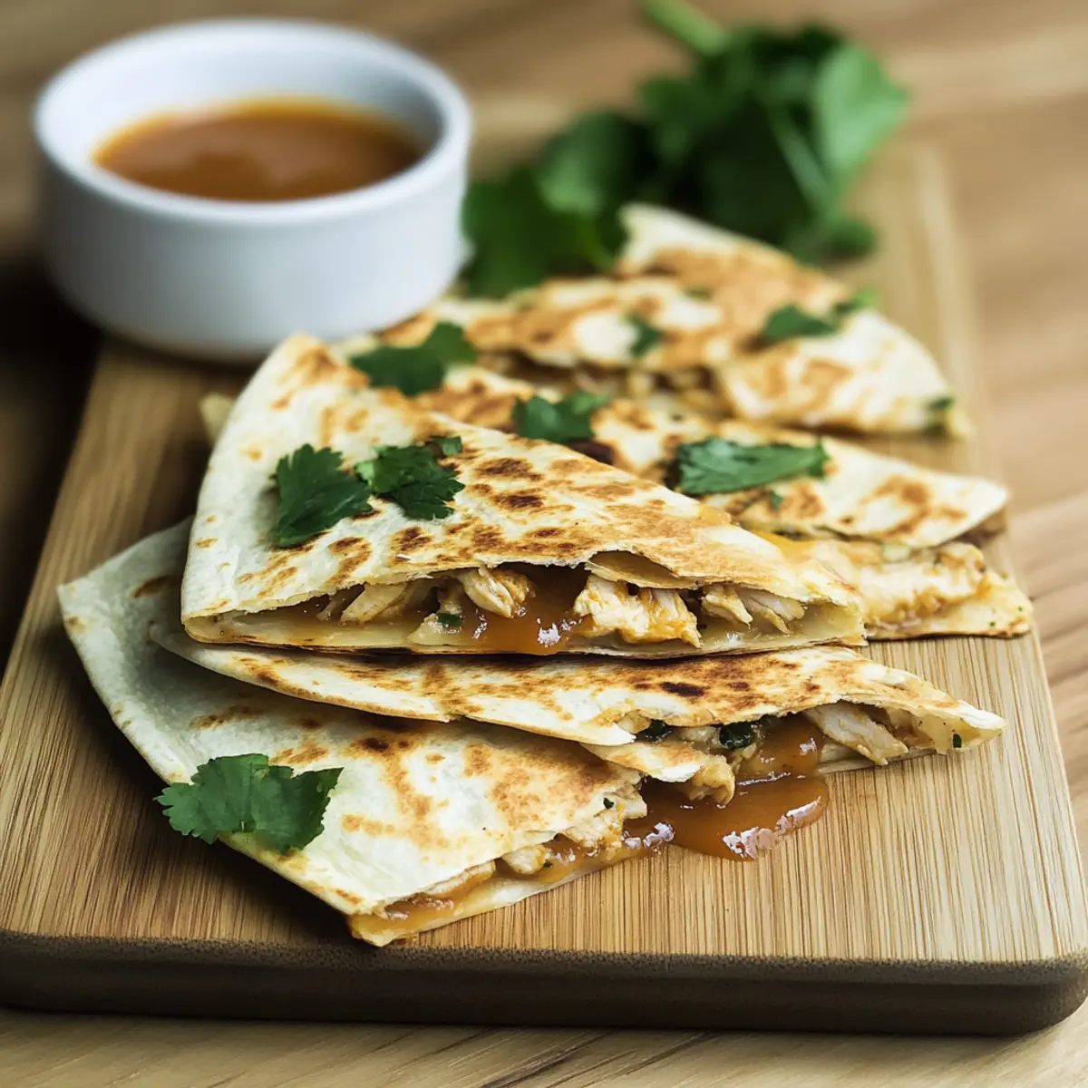 Honey BBQ Chicken Quesadillas