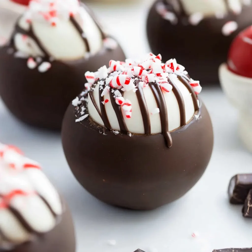 Peppermint Hot Cocoa Bomb Cups