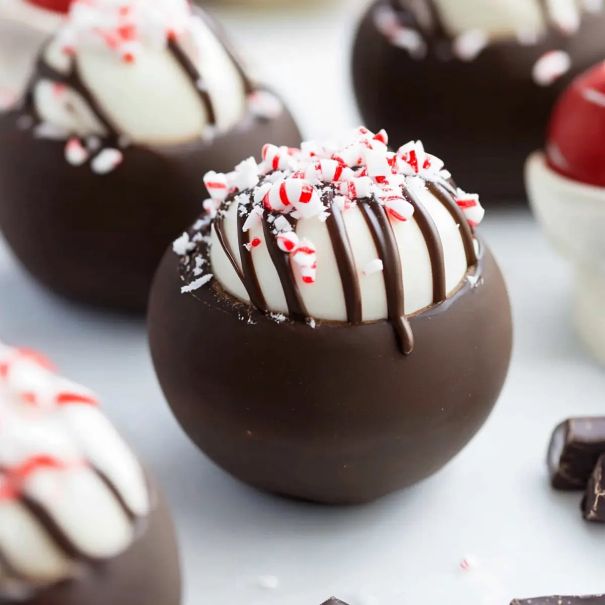 Peppermint Hot Cocoa Bomb Cups