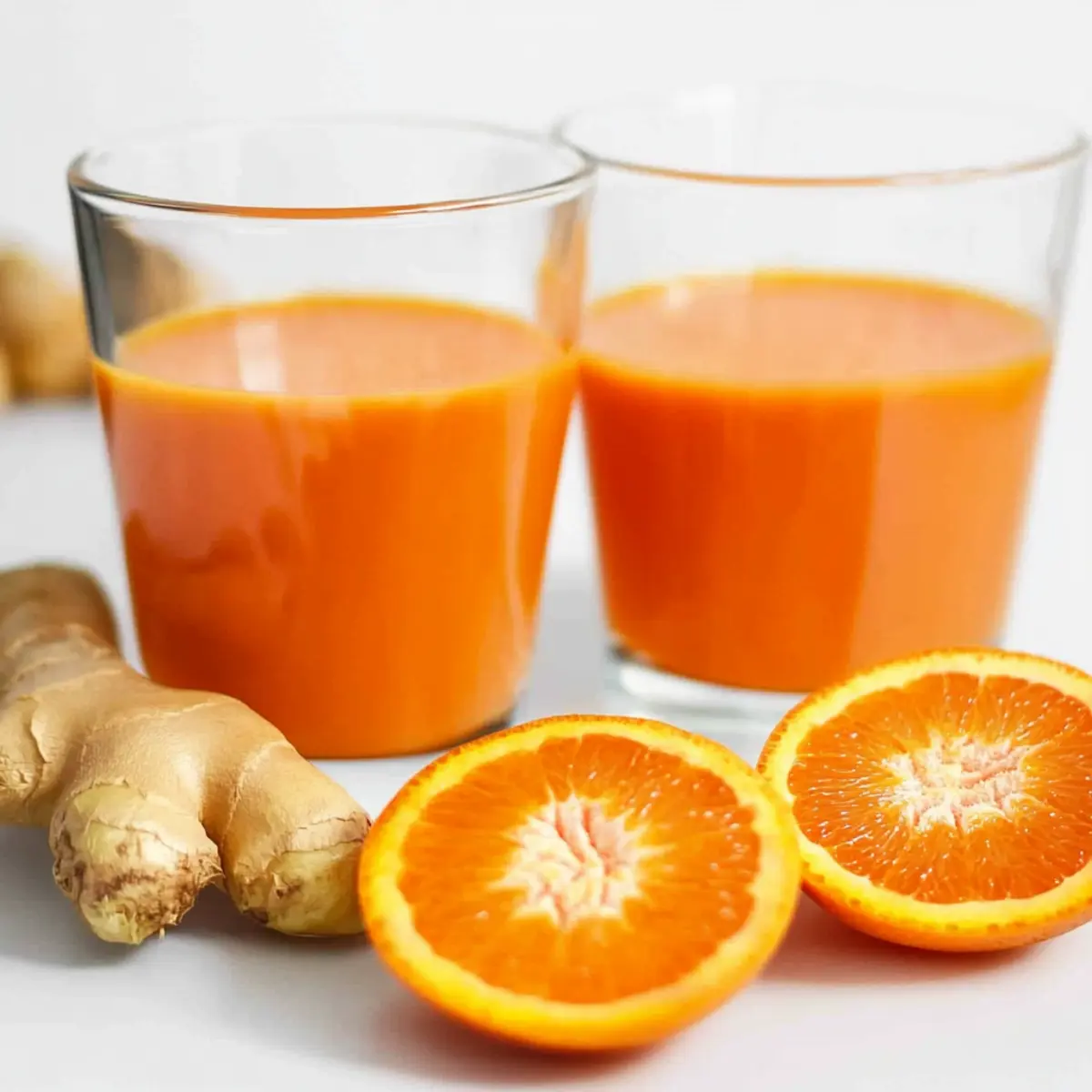 Carrot Juice with Orange and Ginger