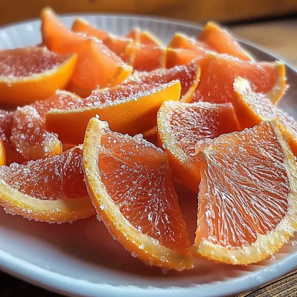 Candied Grapefruit Slices