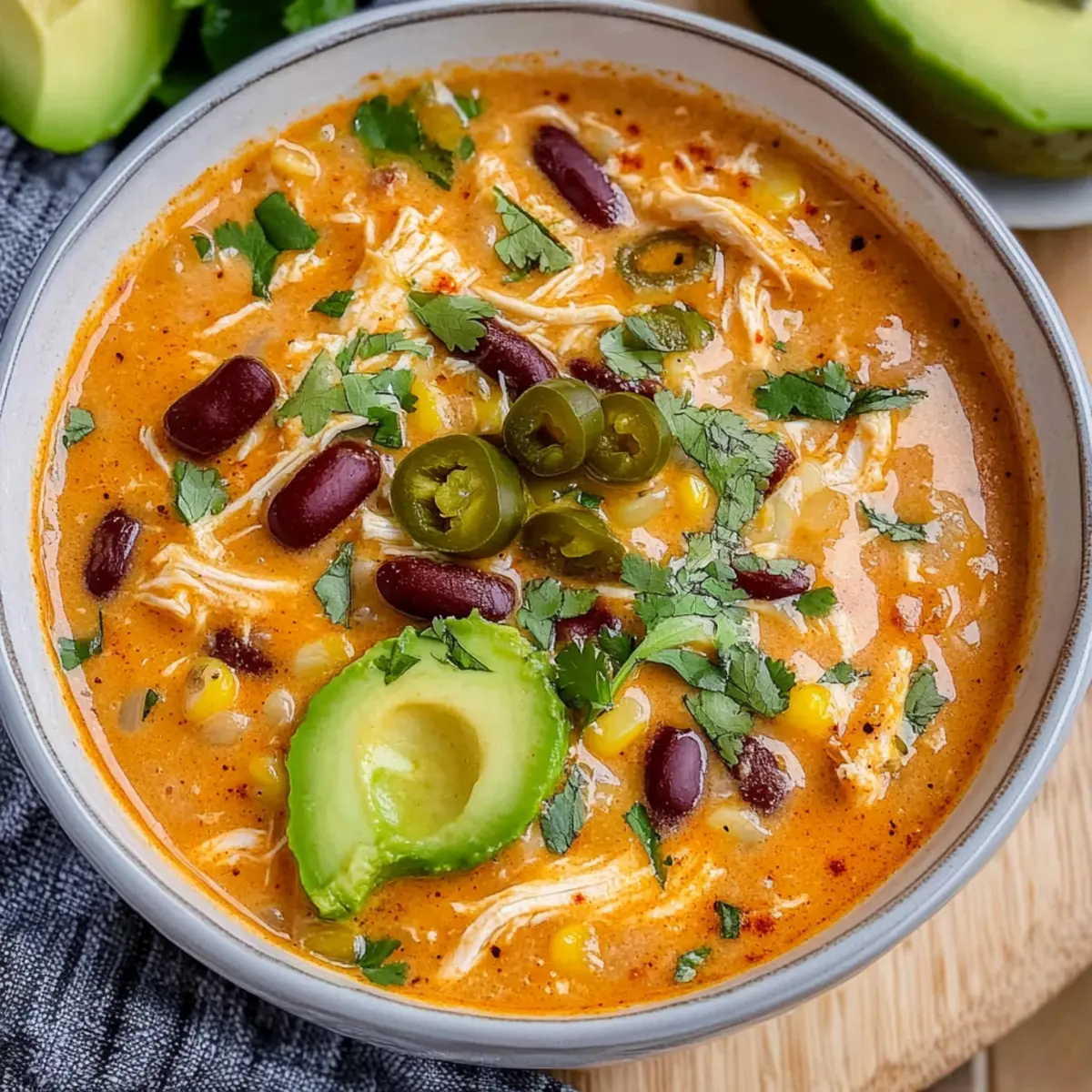 Creamy Chicken Enchilada Soup