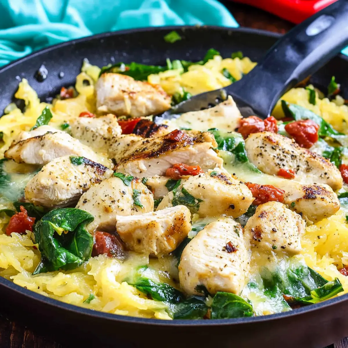 Tuscan Chicken and Spaghetti Squash