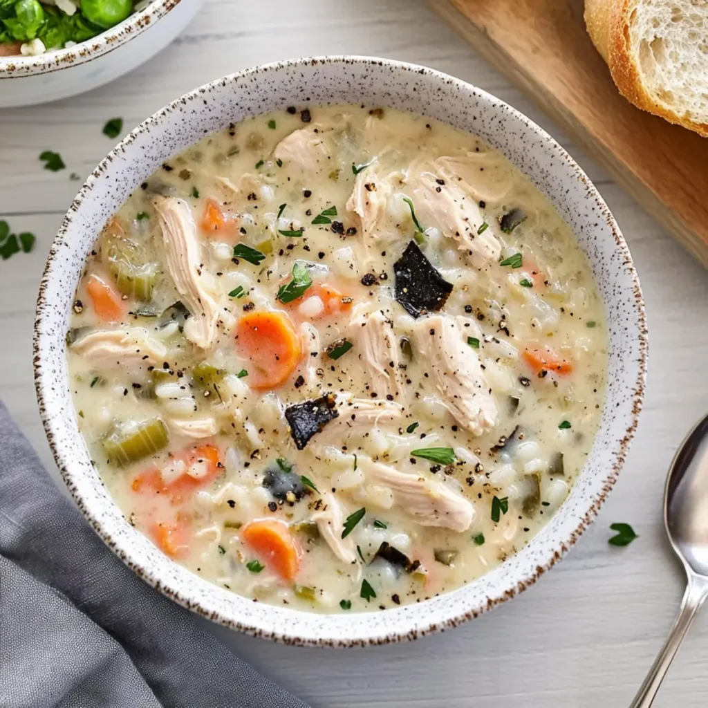 Creamy Chicken and Rice Soup