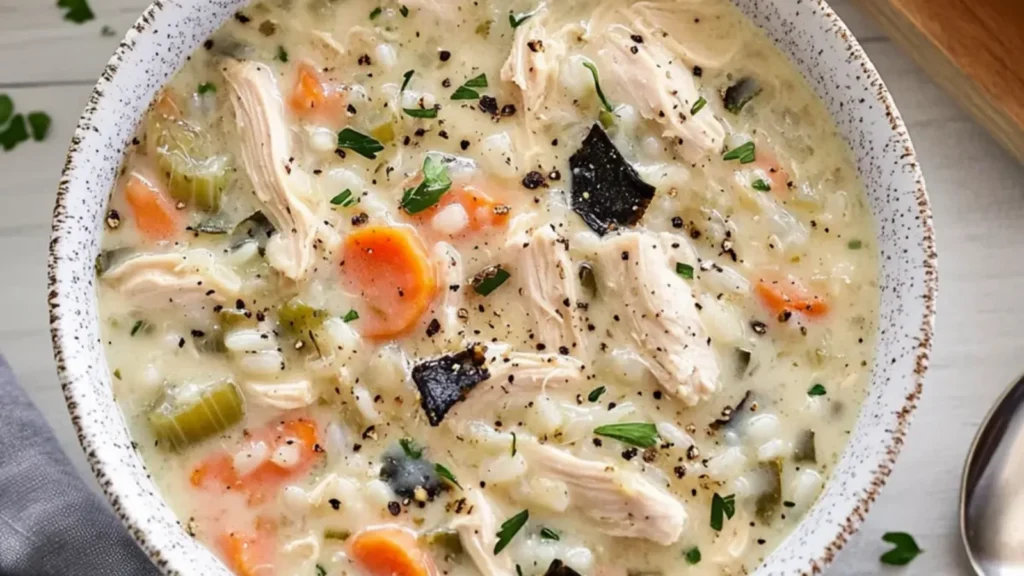Creamy Chicken and Rice Soup