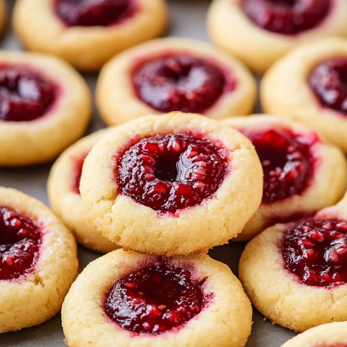 Raspberry Almond Thumbprints