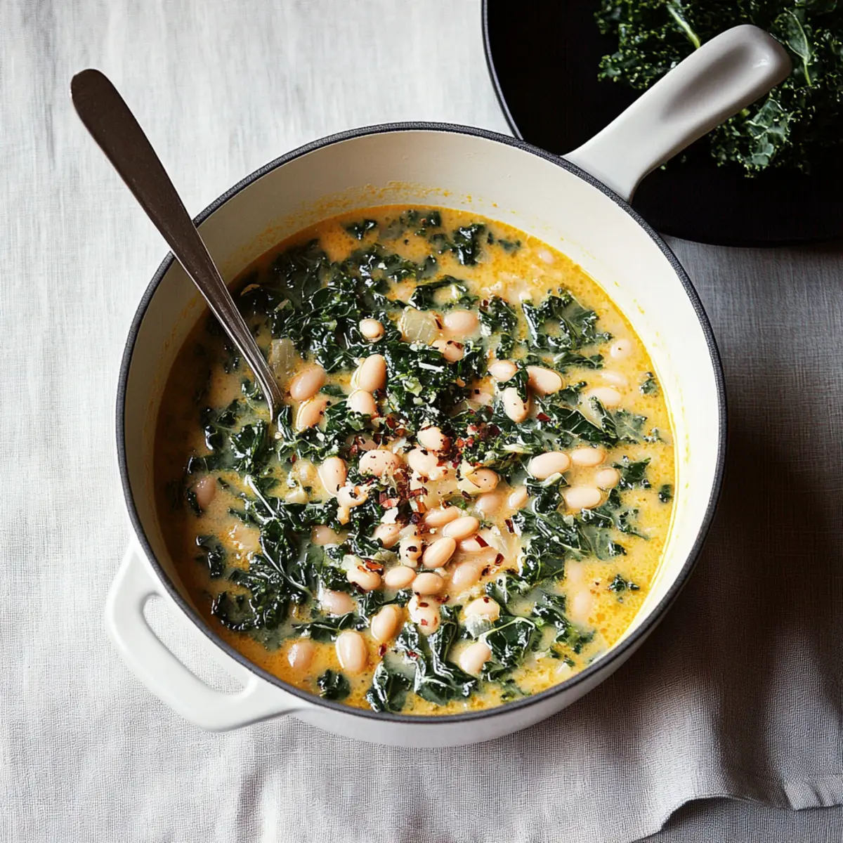 Creamy White Bean Soup with Kale