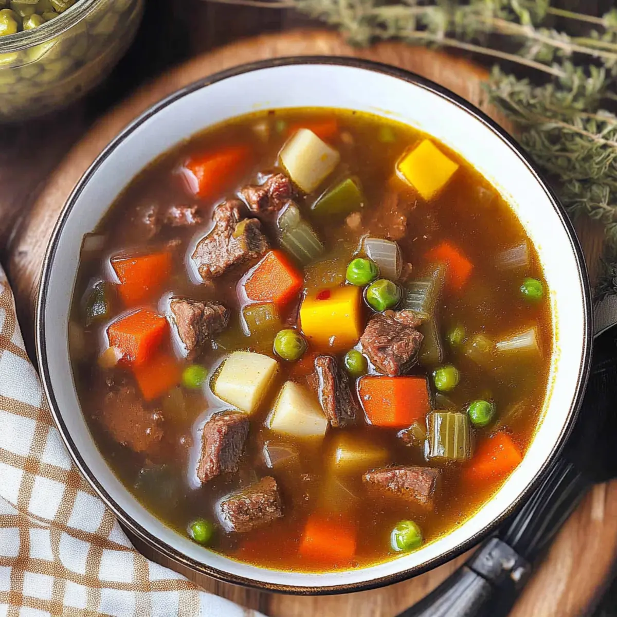 My Mom's Old Fashioned Vegetable Beef Soup