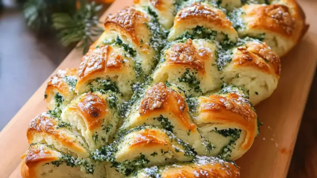 Christmas Tree Pull Apart Bread