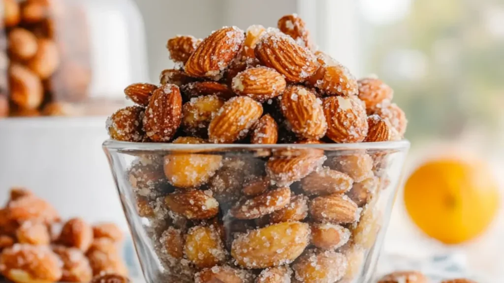 Orange Candied Almonds
