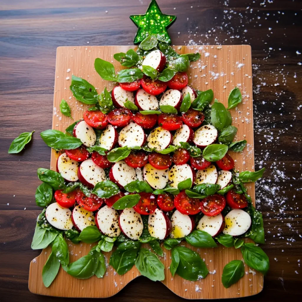 Christmas Tree Caprese Salad