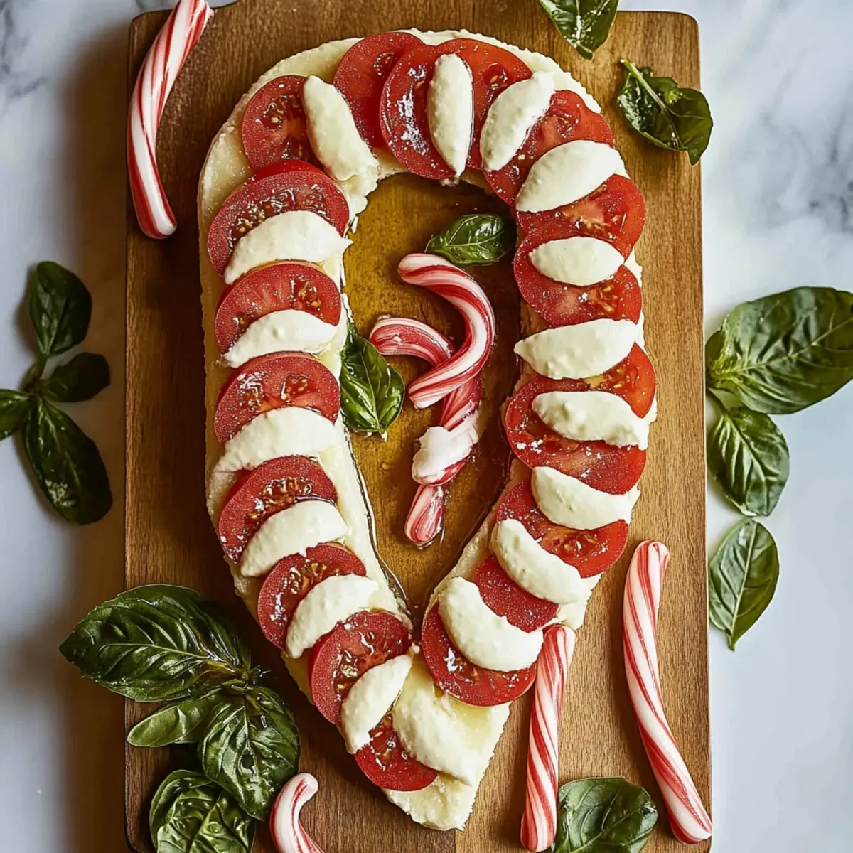 Candy Cane Caprese
