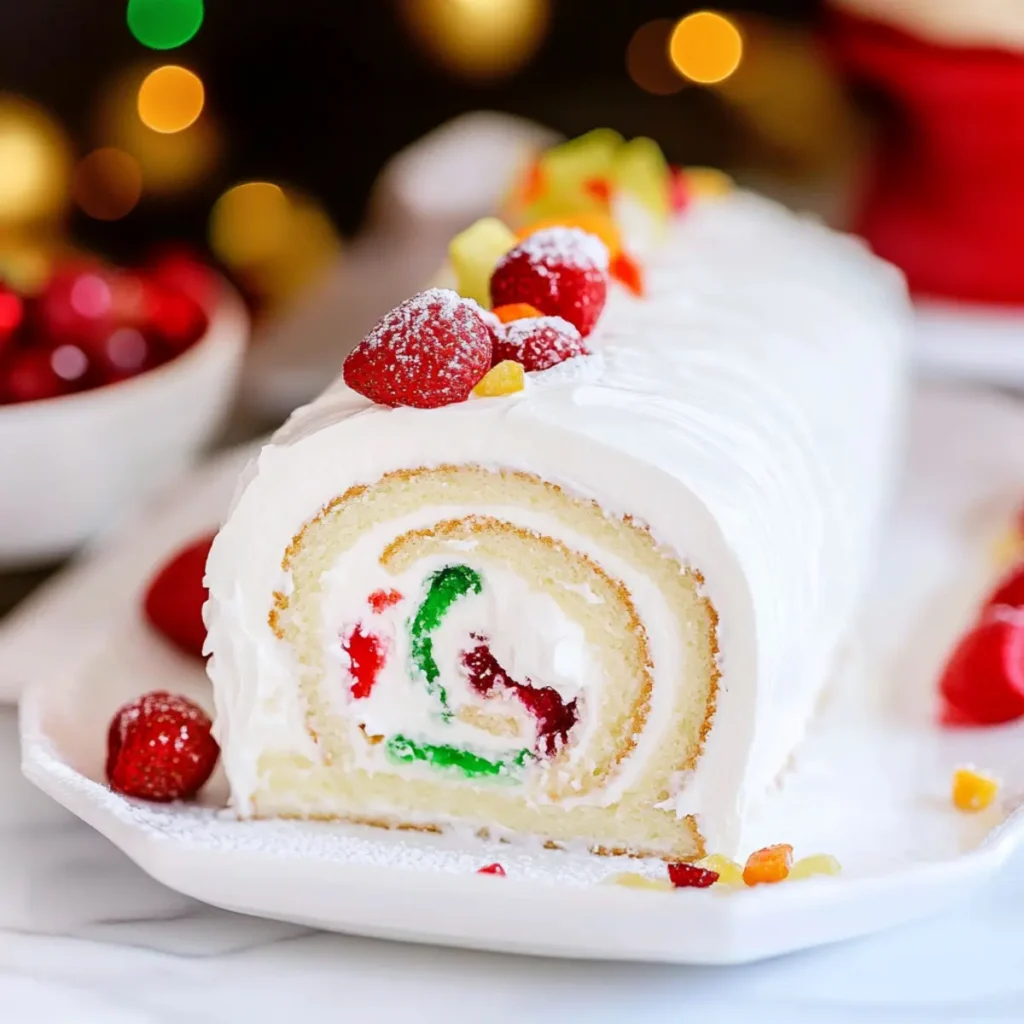 Snow White Roll Cake