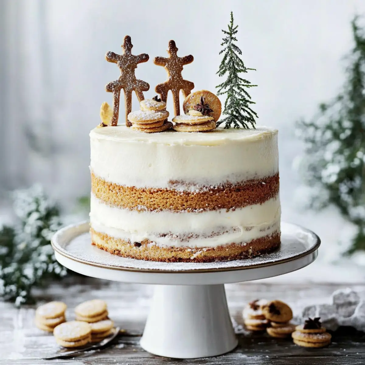 Lemon & Elderflower Cake with Chai Spice Biscuits