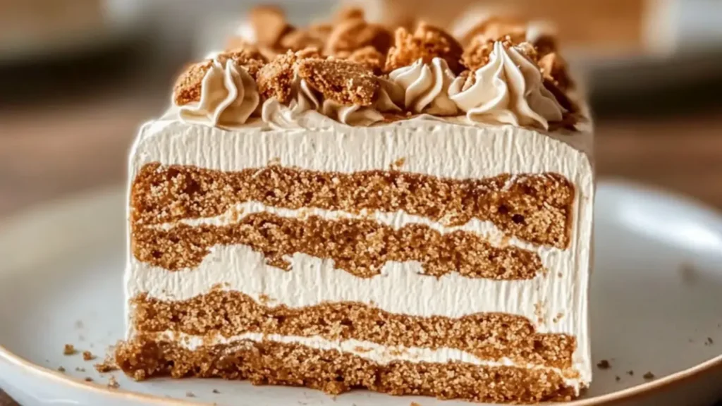 Cookie Butter Icebox Cake