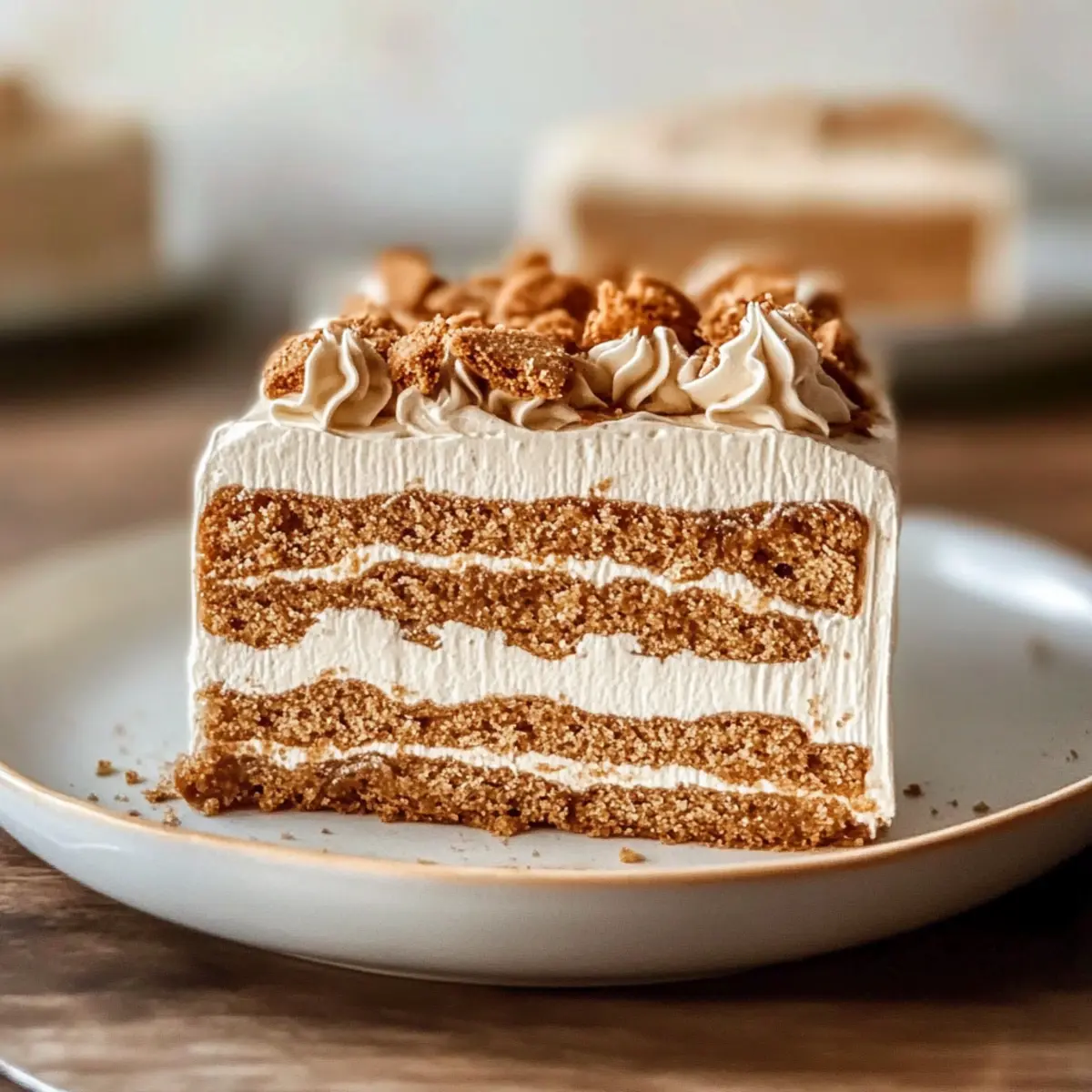 Cookie Butter Icebox Cake