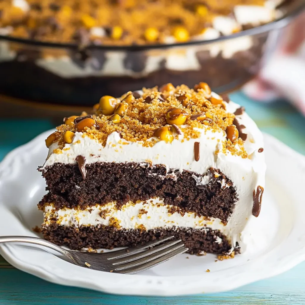 Butterfinger Bomb Cake