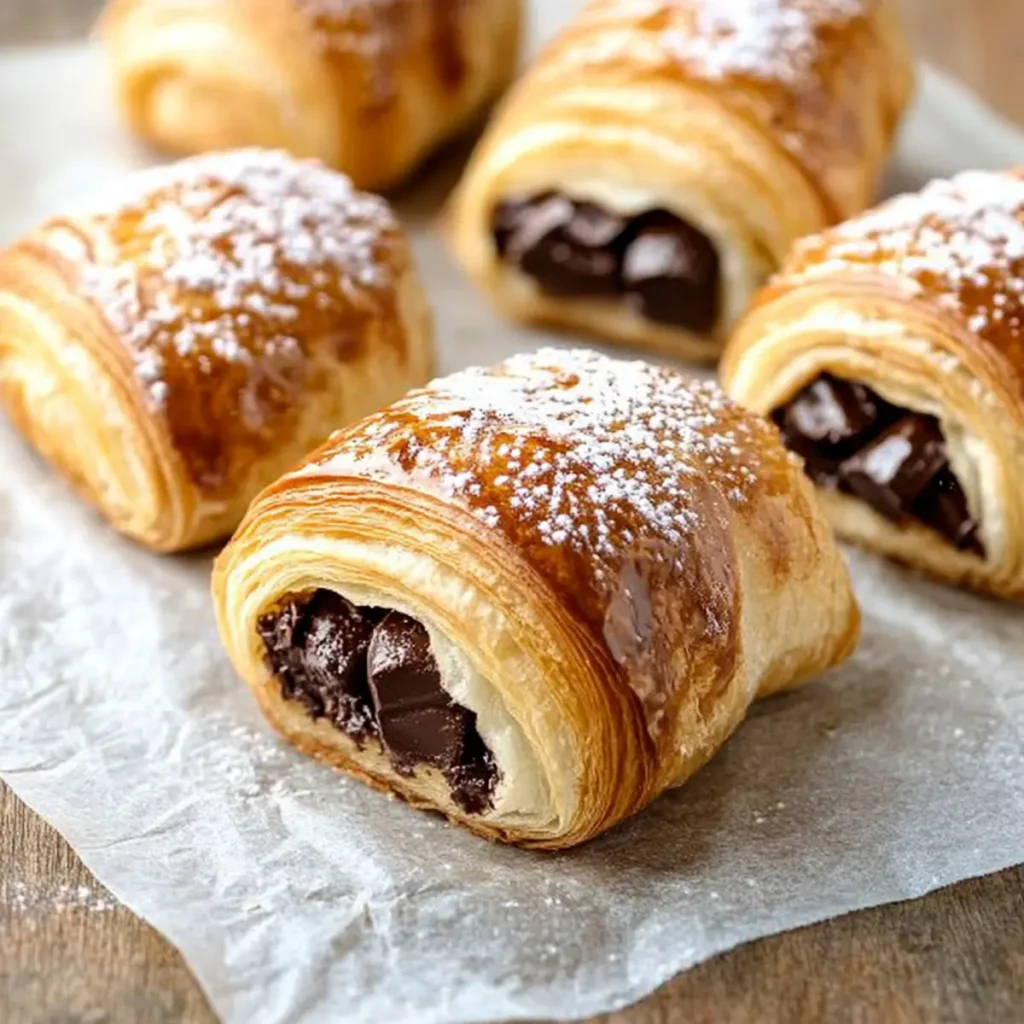 Easy Chocolate Croissants