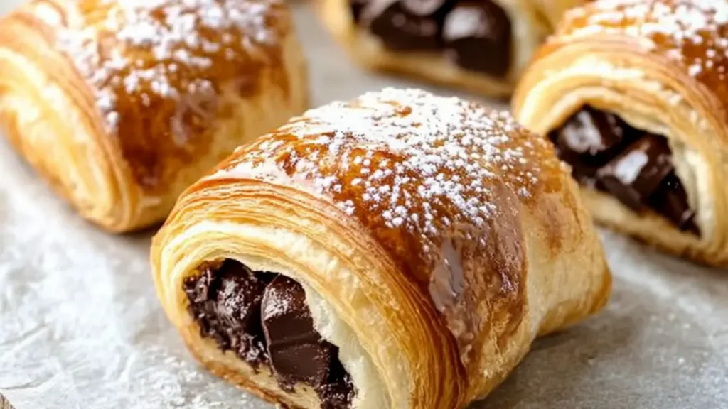 Easy Chocolate Croissants