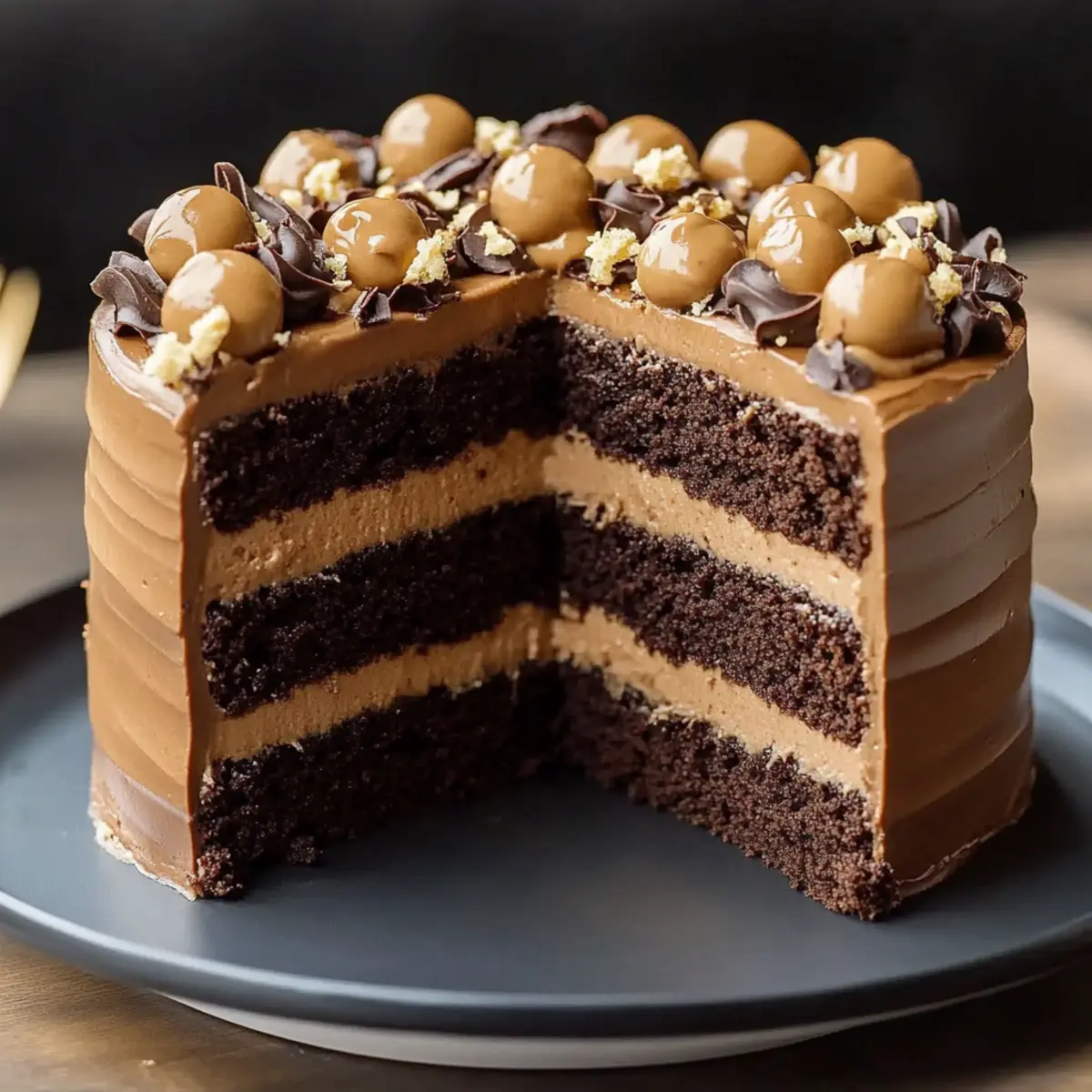 Peanut Butter Chocolate Layer Cake