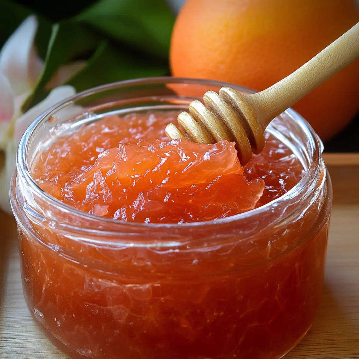 Grapefruit Honey Cheong (Syrup)
