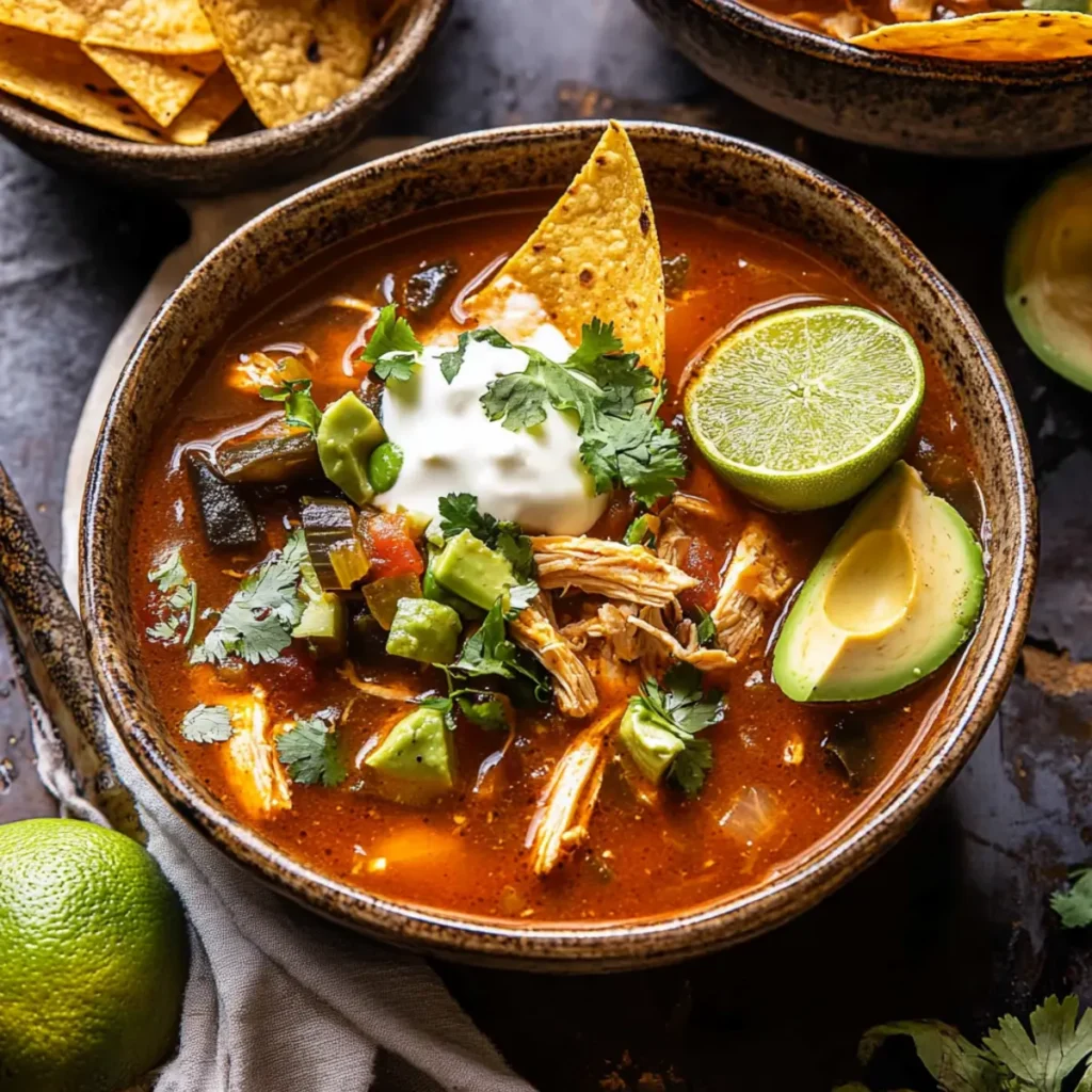 Poblano Chicken Tortilla Soup