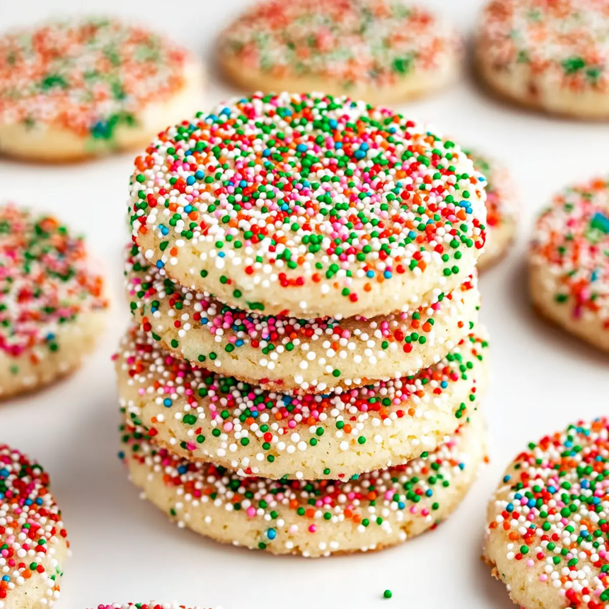 Holiday Sprinkle Drop Cookies