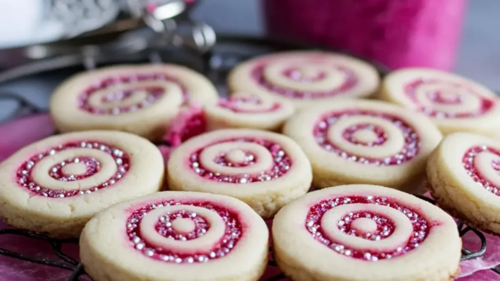 Valentine’s Raspberry Pinwheel Cookies
