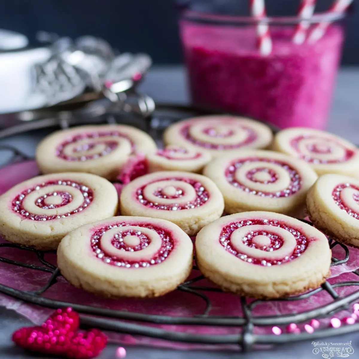 Valentine’s Raspberry Pinwheel Cookies