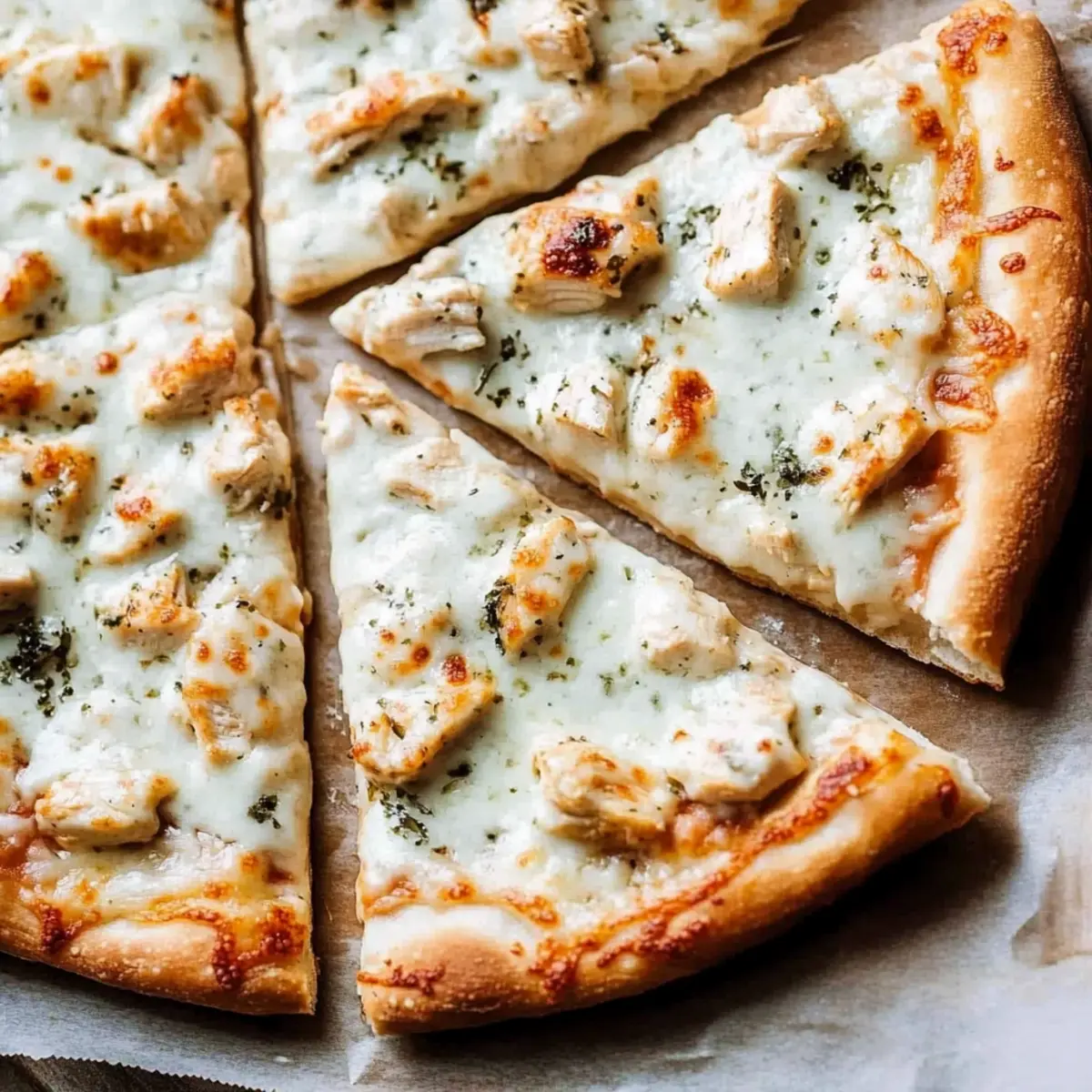 Chicken Alfredo Pizza