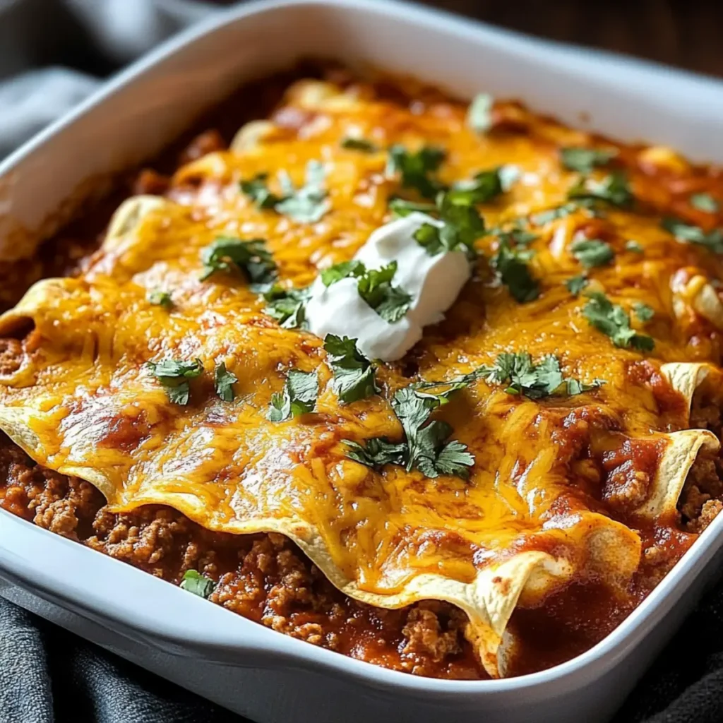 Ground Beef Enchiladas