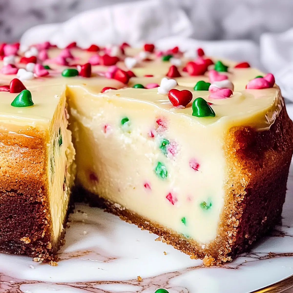 Valentine’s Sugar Cookie Cheesecake