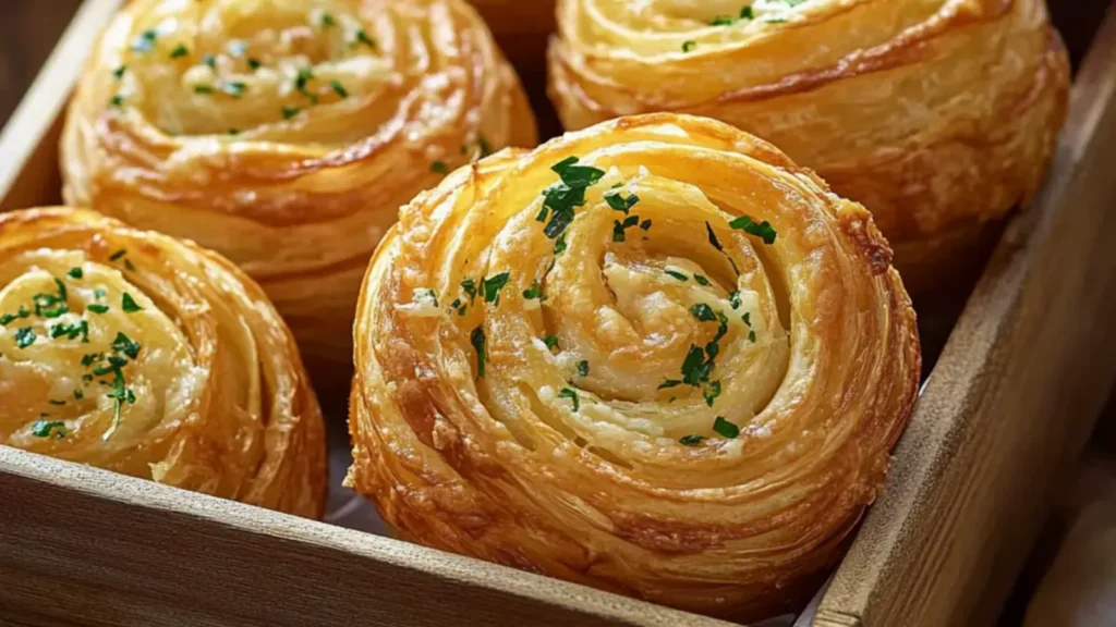 Cheesy Garlic Cruffins