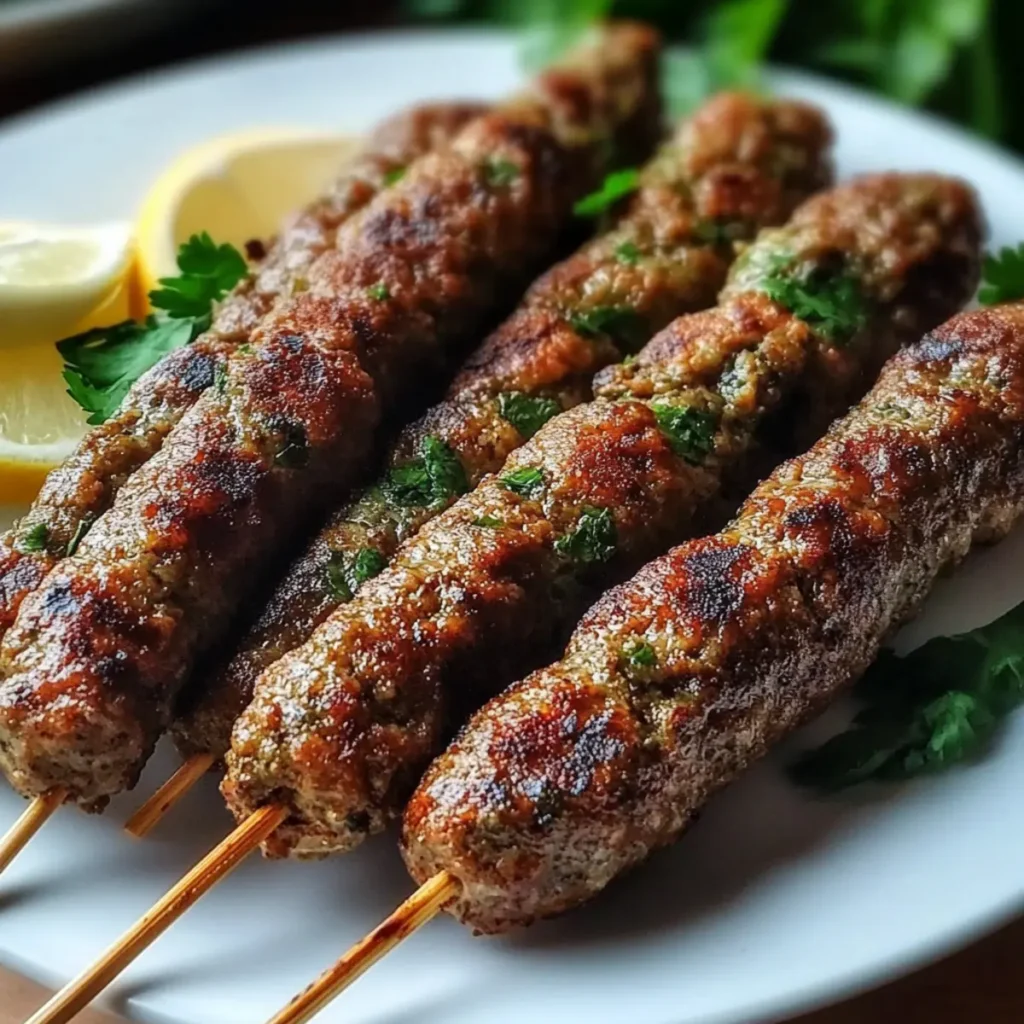 Ground Beef Kafta Kebabs