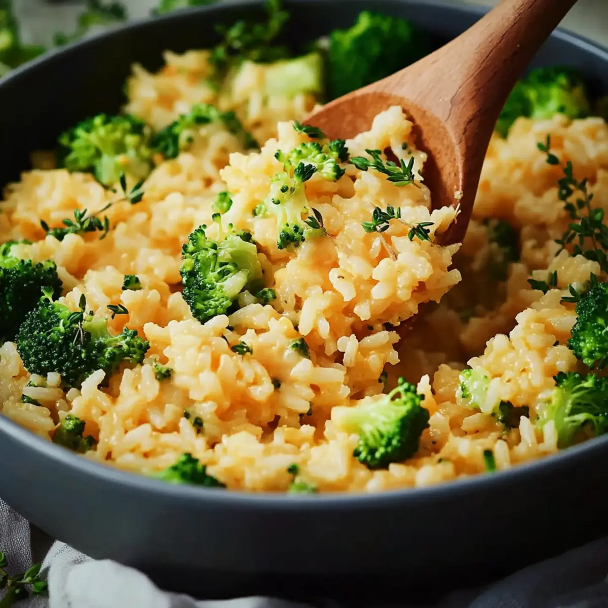 Easy Broccoli Cheese Rice