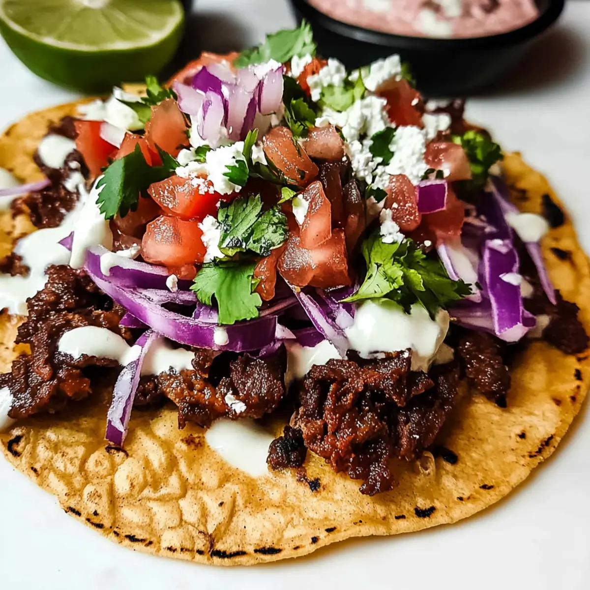 Carne Asada Tostada
