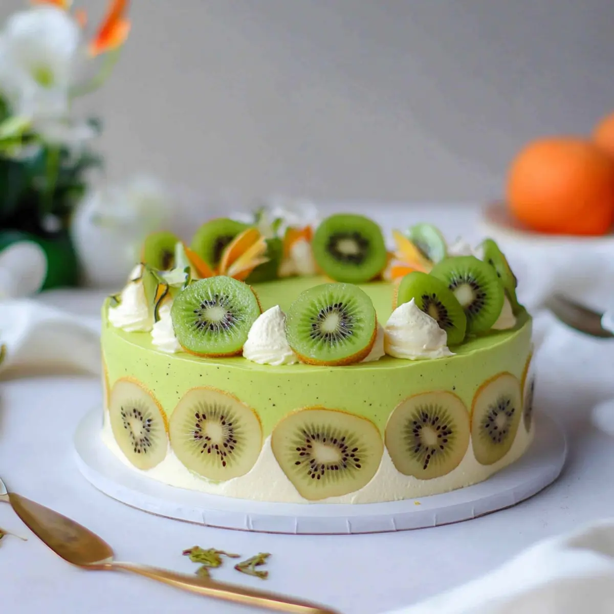 Kiwi Mousse Cake
