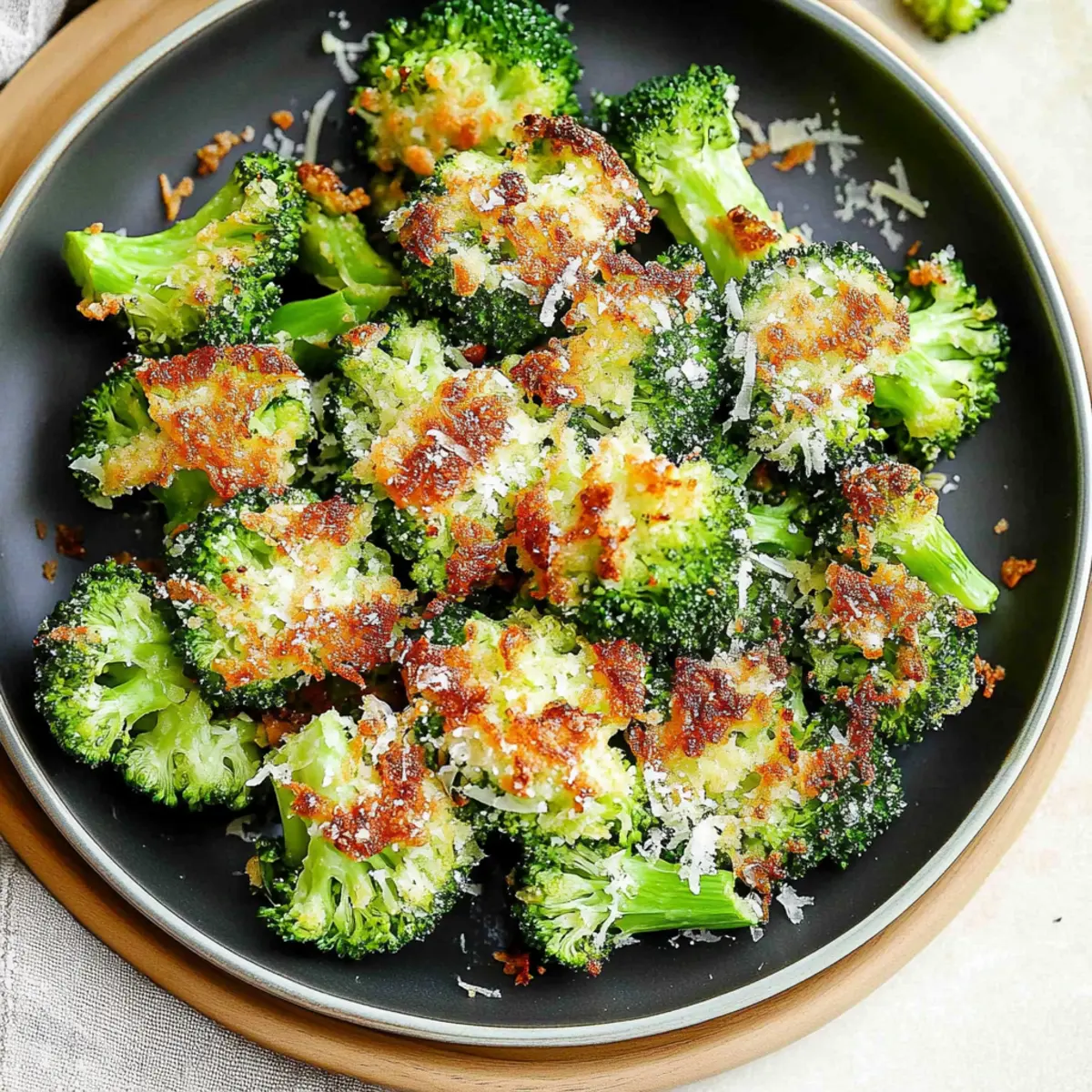 Smashed Parmesan Broccoli