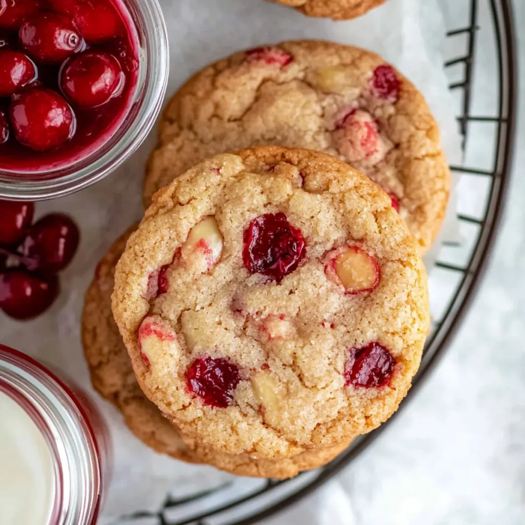 Valentine’s Almond Cherry Cookies