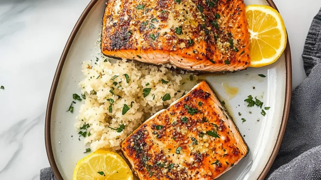 Oven Baked Garlic Butter Salmon