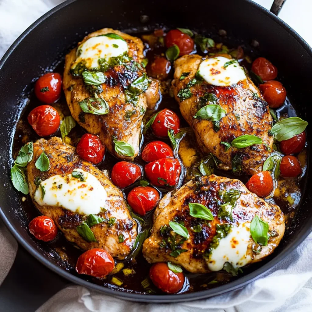 Valentine’s One Pan Balsamic Chicken