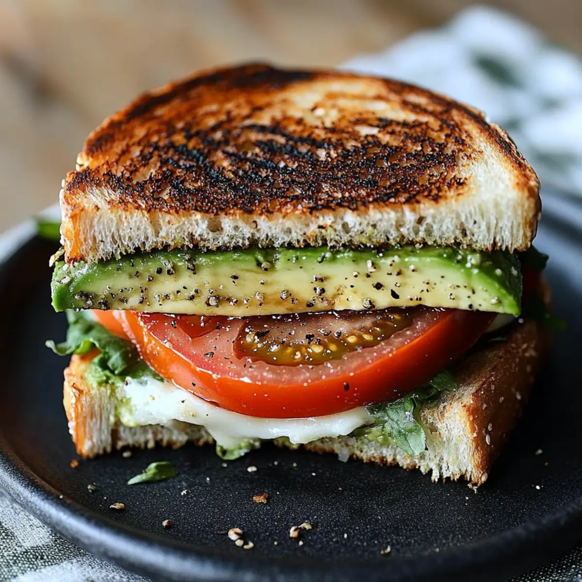 Tomato Avocado Sandwich