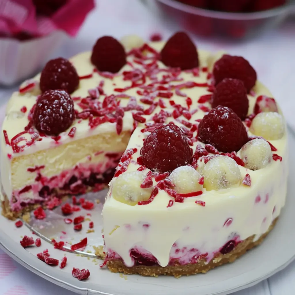Valentine’s White Chocolate Raspberry Cheesecake Balls